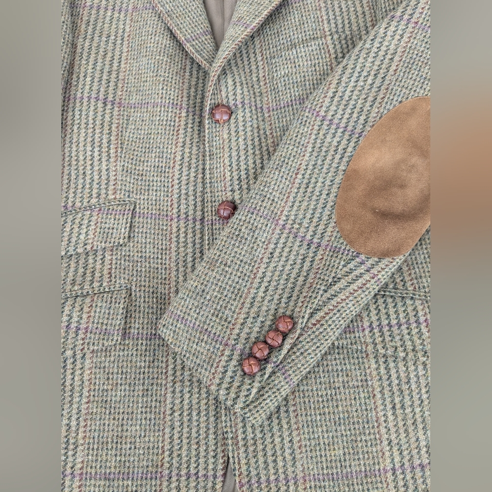 Ralph Lauren Brown Tan Sport Coat with Herringbone Pattern - Picture 5 of 15